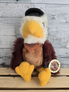 Vintage 1998 Harley Davidson Motorcycle Plush Eagle Collectible Play By Play 12"